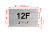 Apartment Number unit 12F Ada Sign