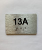 Apartment Number unit 13A Compliance Sign