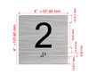 Elevator Floor Number / Elevator Jamb Plate 2 Ada Sign