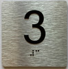 Elevator Floor Number / Elevator Jamb Plate 3 Sign