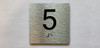 Elevator Floor Number / Elevator Jamb Plate 5 Compliance Sign