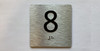 Elevator Floor Number / Elevator Jamb Plate 8 Compliance Sign