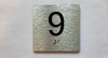 Elevator Floor Number / Elevator Jamb Plate 9 Safety Sign