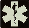 Elevator Jamb Plate STAR OF LIFE Sign