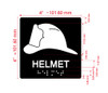 Elevator Floor Number / Elevator Jamb Plate helmet symbol Sign