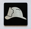 Elevator Floor Number / Elevator Jamb Plate helmet symbol Nyc Sign