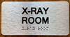 X-Ray Room Sign with Raised Letters & Grade 2 Sign