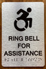 Ring Bell For Assistance Sign