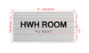 HWH Room Sign with Raised Letters & Grade 2 Hpd Sign