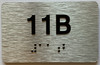 Apartment Number Sign Unit 11B Sign