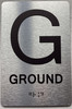 FLOOR G- GROUND Sign