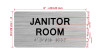 JANITOR ROOM Hpd Sign