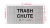 TRASH CHUTE Hpd Sign