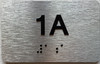 APT# 1A SILVER Sign