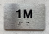 APT# 1M SILVER Braille Sign