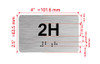 APT# 2H SILVER Hpd Sign