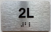 APT# 2L SILVER Sign