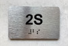 APT# 2S SILVER Safety Sign