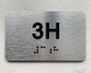 APT# 3H SILVER Ada Sign