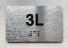 APT# 3L SILVER Ada Sign