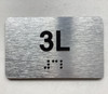 APT# 3L SILVER Safety Sign