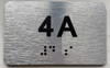 APT# 4A SILVER Sign