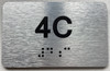 APT# 4C SILVER Sign