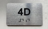 APT# 4D SILVER Safety Sign