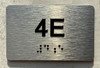 APT# 4E SILVER Compliance Sign