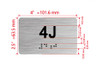 APT# 4J SILVER Hpd Sign