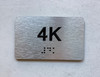 APT# 4K SILVER Compliance Sign