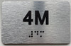 APT# 4M SILVER Sign