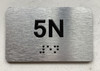 APT# 5N SILVER Ada Sign