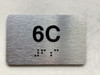APT# 6C SILVER Safety Sign