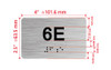 APT# 6E SILVER Ada Sign