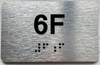 APT# 6F SILVER Sign