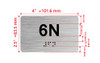 APT# 6N SILVER Ada Sign