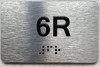APT# 6R SILVER Sign