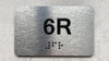 APT# 6R SILVER Ada Sign