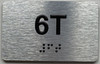 APT# 6T SILVER Sign