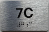 APT# 7C SILVER Sign
