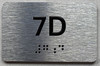 APT# 7D SILVER Sign