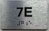 APT# 7E SILVER Sign