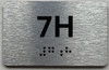 APT# 7H SILVER Sign