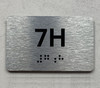 APT# 7H SILVER Safety Sign