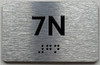 APT# 7N SILVER Sign