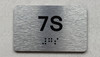 APT# 7S SILVER Safety Sign