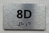 APT# 8D SILVER Compliance Sign