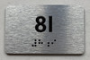 APT# 8I SILVER Ada Sign