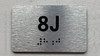 APT# 8J SILVER Ada Sign